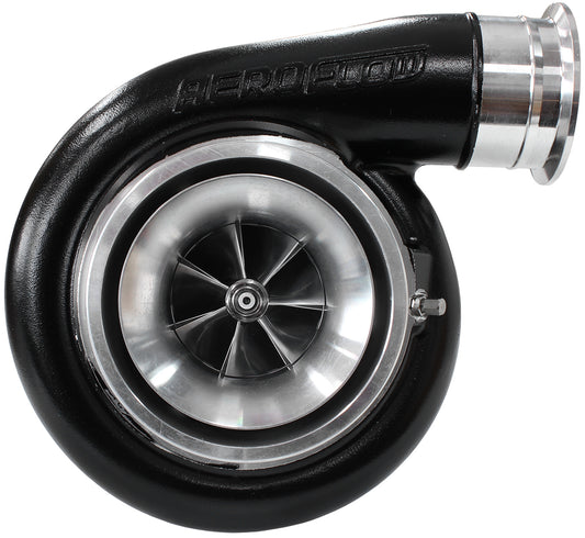 BOOSTED 7588 T4 1.25 Turbocharger 1500HP, Hi Temp Black Finish   External Wastegate, T4 Twin Entry Inlet Flange, V-Band Exhaust Flange