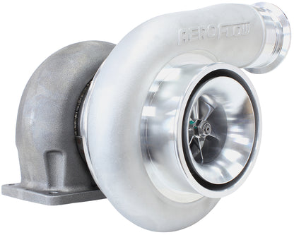 BOOSTED 7588 T4 1.25 Turbocharger 1500HP, Natural Cast Finish   External Wastegate, T4 Twin Entry Inlet Flange, V-Band Exhaust Flange