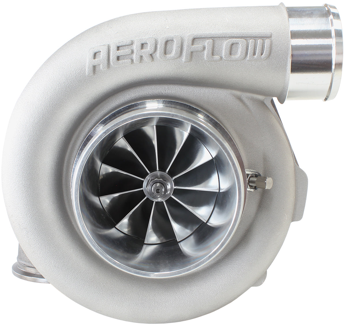 BOOSTED 7875 V-Band .96 Turbocharger 1050HP, Natural Cast Finish   External Wastegate, V-Band Inlet & Exhaust Flanges
