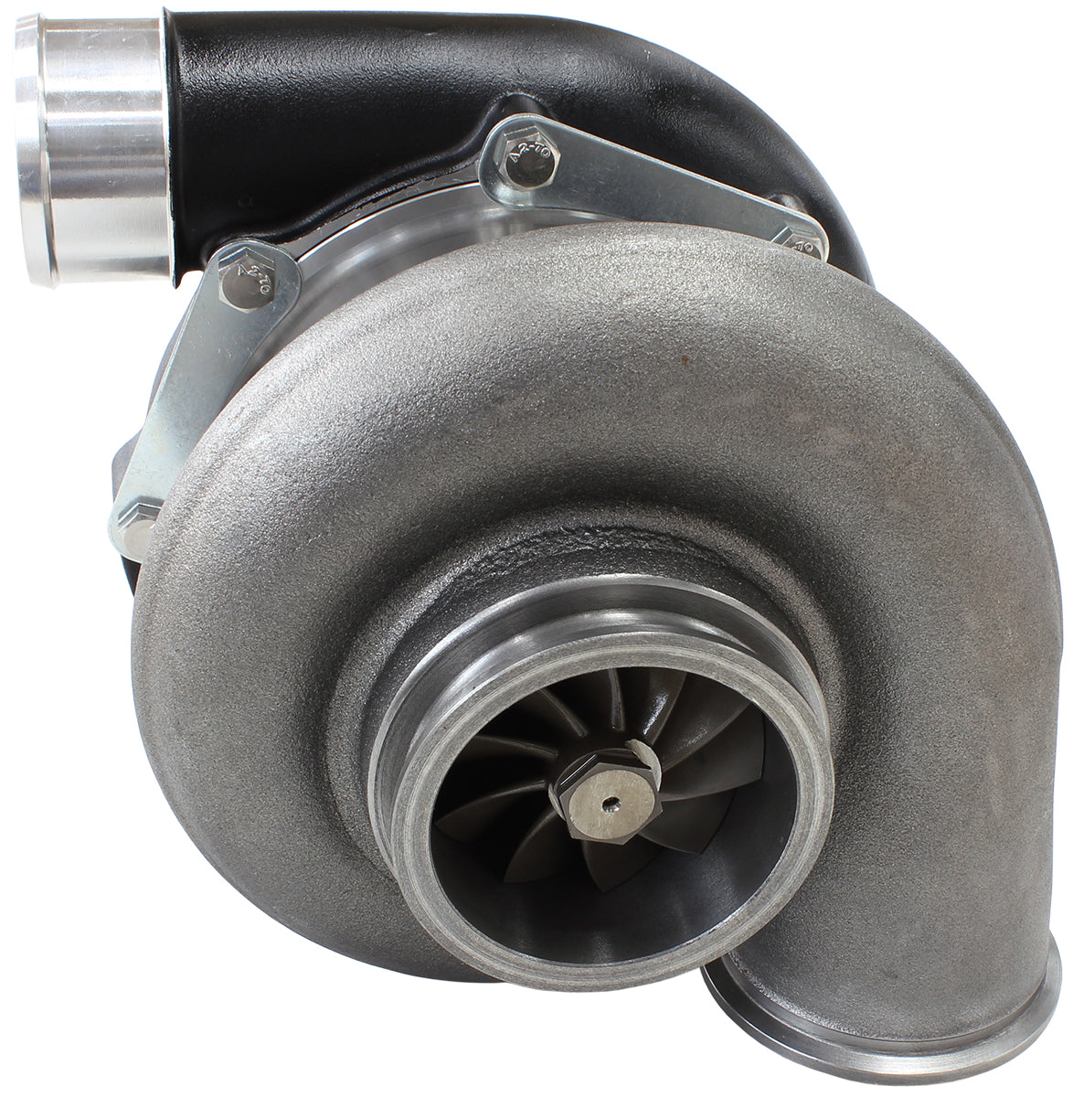 BOOSTED 7875 V-Band .96 Turbocharger 1050HP, Hi Temp Black Finish   External Wastegate, V-Band Inlet & Exhaust Flanges