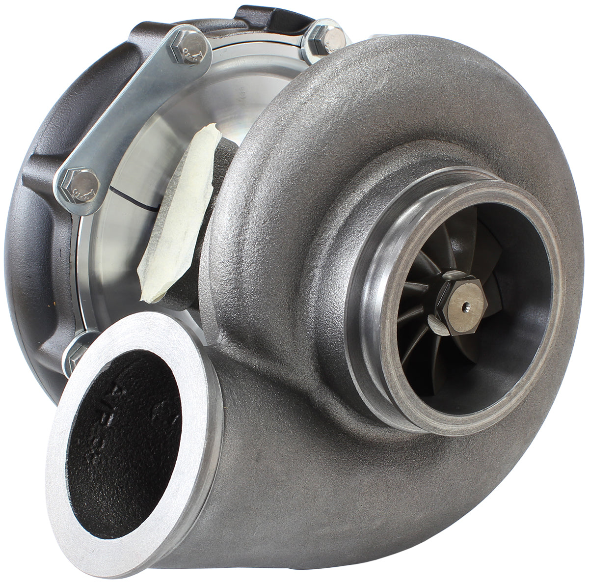 BOOSTED 7875 V-Band .96 Turbocharger 1050HP, Hi Temp Black Finish   External Wastegate, V-Band Inlet & Exhaust Flanges