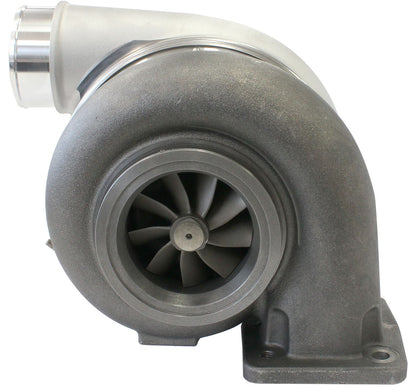 BOOSTED 7375 T4 1.01 Turbocharger 1200HP, Natural Cast Finish   External Wastegate, T4 Inlet Flange, V-Band Exhaust Flange