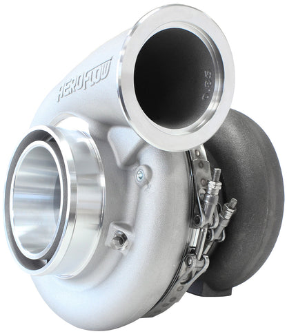 BOOSTED 7975 T4 1.15 Turbocharger 1450HP, Natural Cast Finish   External Wastegate, T4 Inlet Flange, V-Band Exhaust Flange