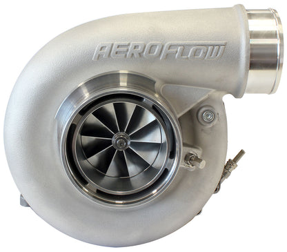 BOOSTED 7375 T4 1.25 Turbocharger 1200HP, Natural Cast Finish   External Wastegate, T4 Inlet Flange, V-Band Exhaust Flange