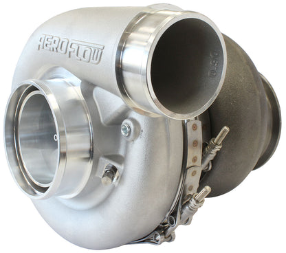 BOOSTED 7375 T4 1.25 Turbocharger 1200HP, Natural Cast Finish   External Wastegate, T4 Inlet Flange, V-Band Exhaust Flange