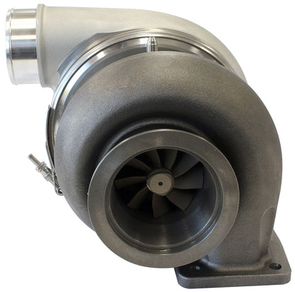 BOOSTED 7375 T4 1.25 Turbocharger 1200HP, Natural Cast Finish   External Wastegate, T4 Inlet Flange, V-Band Exhaust Flange