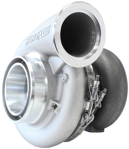 BOOSTED 7975 T4 1.25 Turbocharger 1450HP, Natural Cast Finish   External Wastegate, T4 Inlet Flange, V-Band Exhaust Flange
