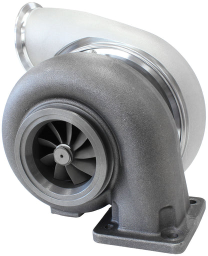 BOOSTED 7975 T4 1.25 Turbocharger 1450HP, Natural Cast Finish   External Wastegate, T4 Inlet Flange, V-Band Exhaust Flange