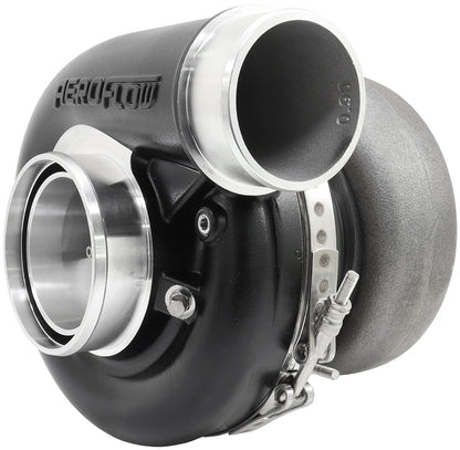 BOOSTED 7375 T4 1.01 Turbocharger 1200HP, Hi Temp Black Finish   External Wastegate, T4 Inlet Flange, V-Band Exhaust Flange