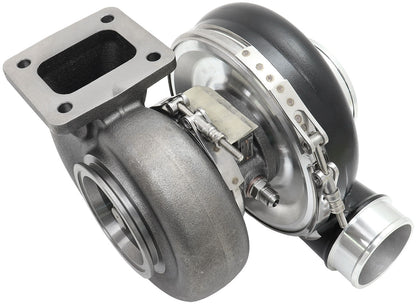 BOOSTED 7375 T4 1.01 Turbocharger 1200HP, Hi Temp Black Finish   External Wastegate, T4 Inlet Flange, V-Band Exhaust Flange
