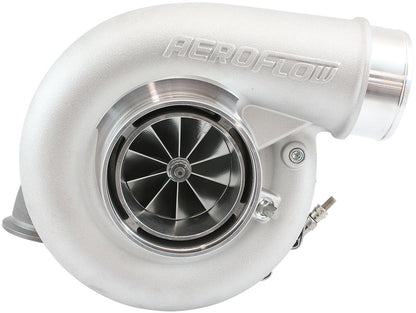 BOOSTED 7375 Dual V-Band 0.85 Turbocharger 1200HP, Natural Cast Finish   External Wastegate, V-Band Inlet & Exhaust Flanges