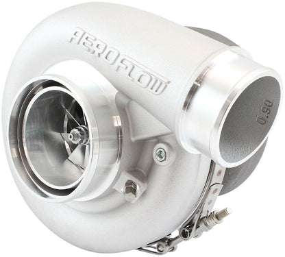 BOOSTED 7375 Dual V-Band 0.85 Turbocharger 1200HP, Natural Cast Finish   External Wastegate, V-Band Inlet & Exhaust Flanges