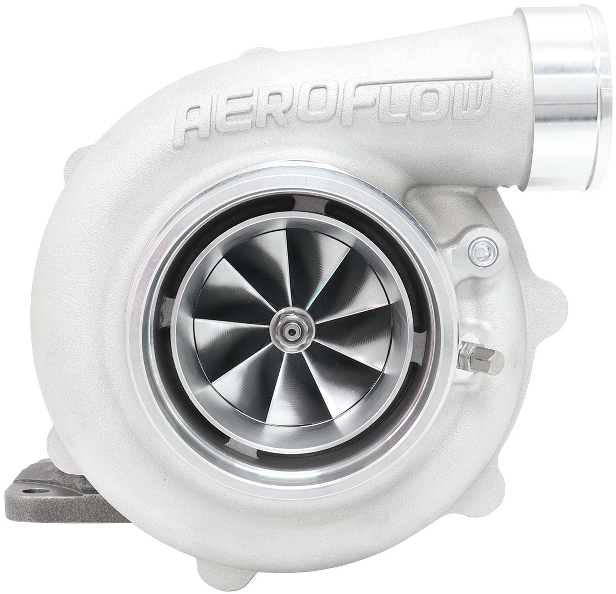 BOOSTED 6862 T4 1.00 Turbocharger 1050HP, Natural Cast Finish   External Wastegate, T4 Inlet Flange, V-Band Exhaust Flange