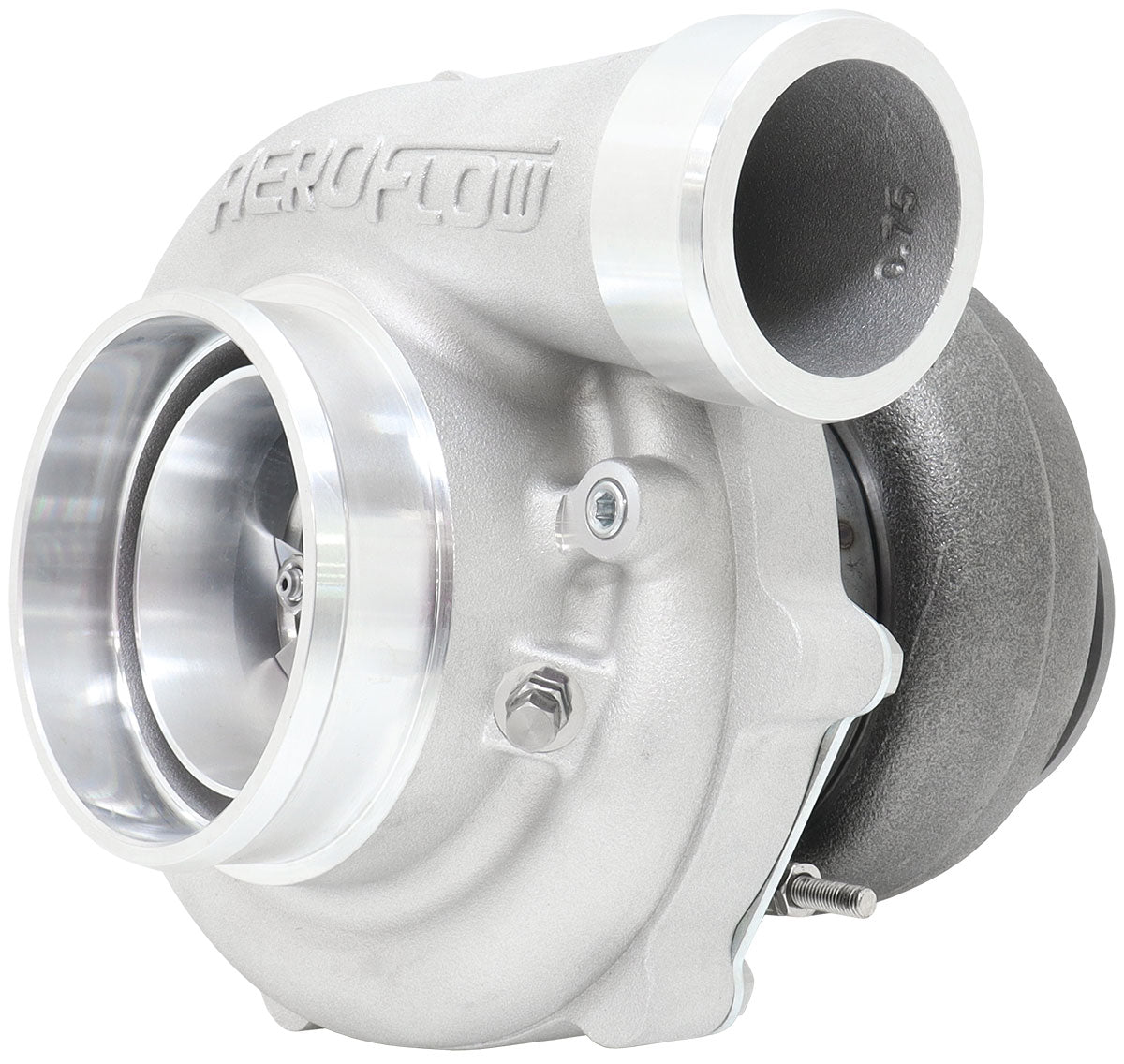 BOOSTED 6862 T4 1.00 Turbocharger 1050HP, Natural Cast Finish   External Wastegate, T4 Inlet Flange, V-Band Exhaust Flange