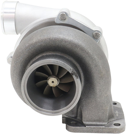 BOOSTED 6862 T4 1.00 Turbocharger 1050HP, Natural Cast Finish   External Wastegate, T4 Inlet Flange, V-Band Exhaust Flange