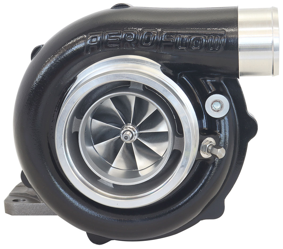 BOOSTED 6262 T4 .82 Turbocharger 900HP, Hi Temp Black Finish   External Wastegate, T4 Inlet Flange, V-Band Exhaust Flange