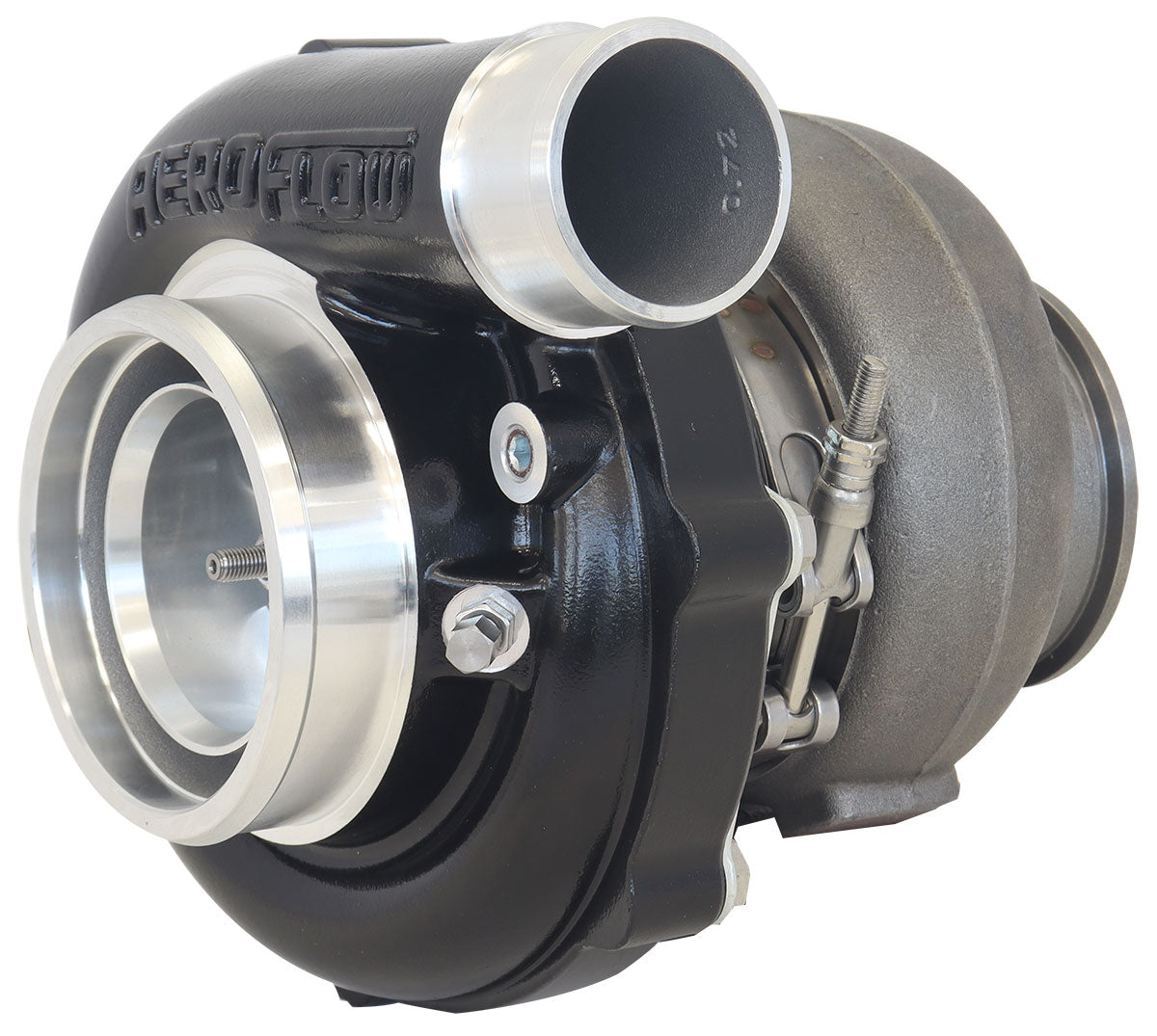 BOOSTED 6262 T4 .82 Turbocharger 900HP, Hi Temp Black Finish   External Wastegate, T4 Inlet Flange, V-Band Exhaust Flange