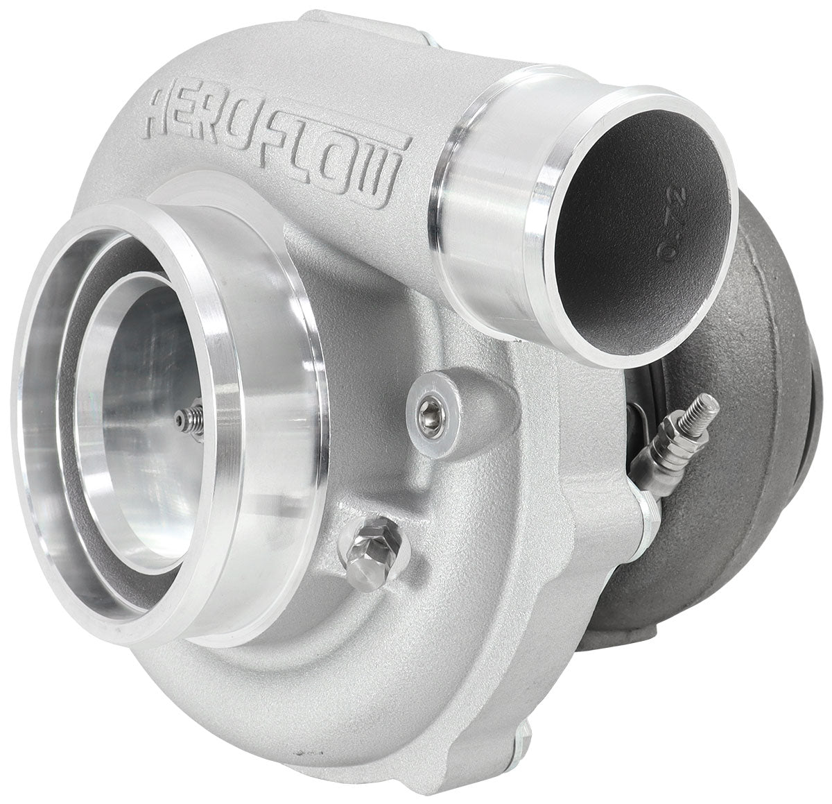 BOOSTED 6262 T4 .82 Turbocharger 900HP, Natural Cast Finish   External Wastegate, T4 Inlet Flange, V-Band Exhaust Flange