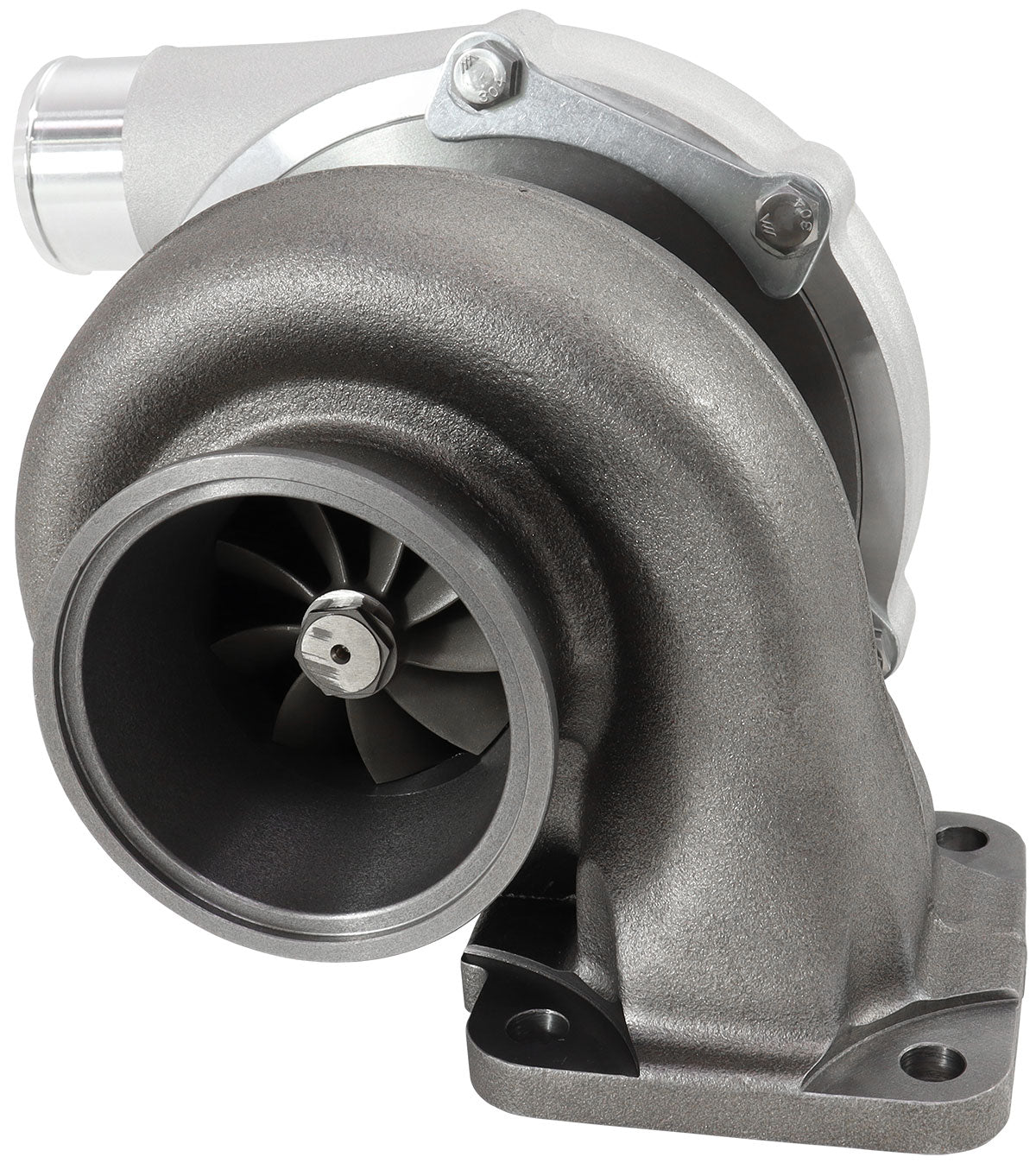 BOOSTED 6262 T4 .82 Turbocharger 900HP, Natural Cast Finish   External Wastegate, T4 Inlet Flange, V-Band Exhaust Flange