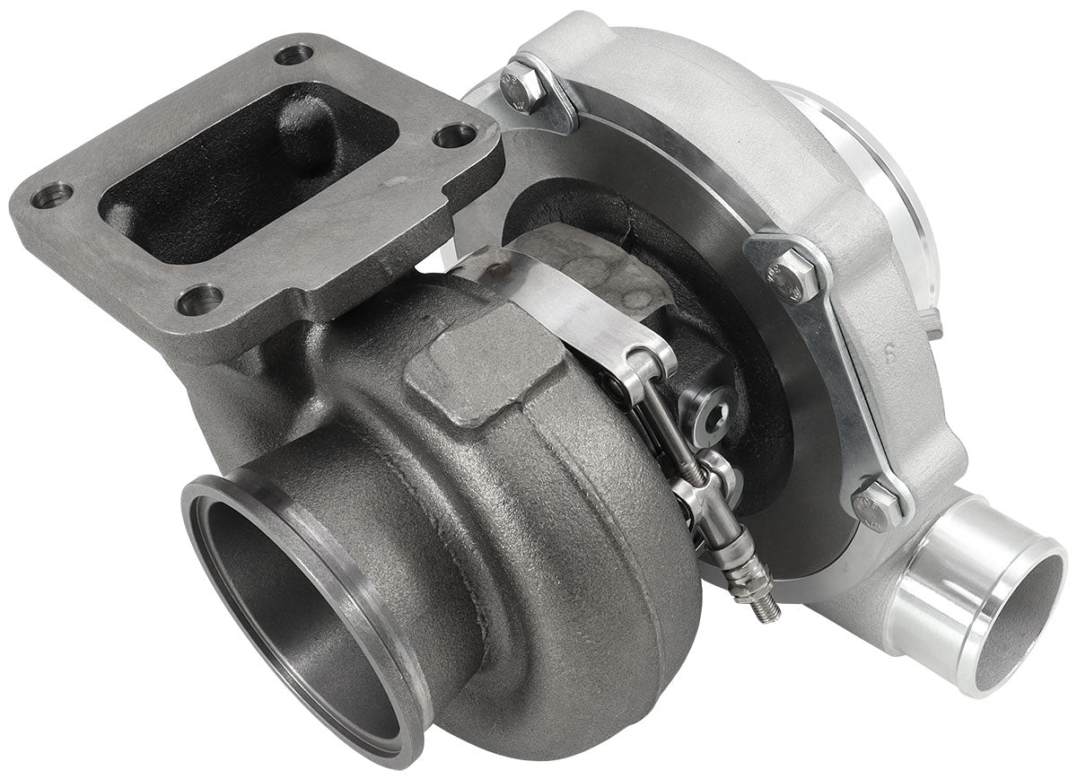 BOOSTED 6262 T4 .82 Turbocharger 900HP, Natural Cast Finish   External Wastegate, T4 Inlet Flange, V-Band Exhaust Flange