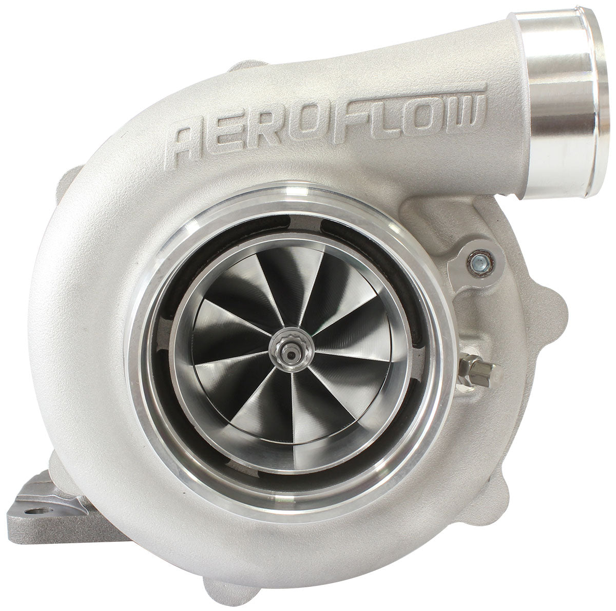 BOOSTED 6862 T4 .82 Turbocharger 1050HP, Natural Cast Finish   External Wastegate, T4 Inlet Flange, V-Band Exhaust Flange