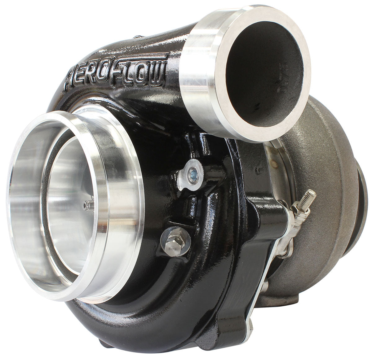 BOOSTED 6862 T4 .82 Turbocharger 1050HP, Hi Temp Black Finish   External Wastegate, T4 Inlet Flange, V-Band Exhaust Flange