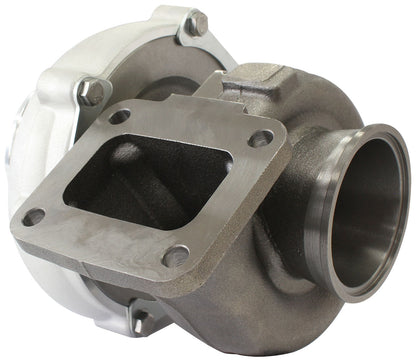 BOOSTED 6862 T4 .82 Turbocharger 1050HP, Natural Cast Finish   External Wastegate, T4 Inlet Flange, V-Band Exhaust Flange