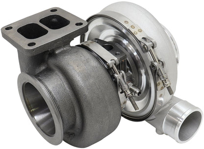 BOOSTED 6270 T4 0.85 Turbocharger 900HP, Natural Cast Finish   External Wastegate, T4 Inlet Flange, V-Band Exhaust Flange