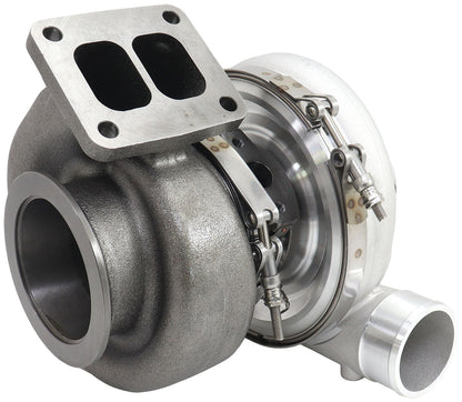 BOOSTED 6270 T4 1.06 Turbocharger 900HP, Natural Cast Finish   External Wastegate, T4 Inlet Flange, V-Band Exhaust Flange