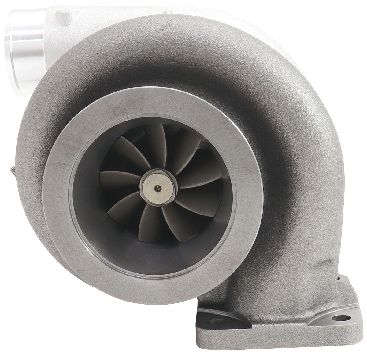 BOOSTED 7170 T4 1.06 Turbocharger 1150HP, Natural Cast Finish   External Wastegate, T4 Inlet Flange, V-Band Exhaust Flange