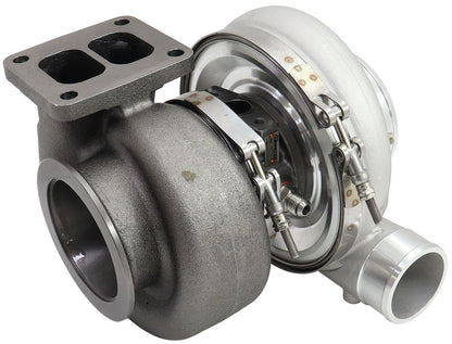 BOOSTED 7170 T4 1.06 Turbocharger 1150HP, Natural Cast Finish   External Wastegate, T4 Inlet Flange, V-Band Exhaust Flange