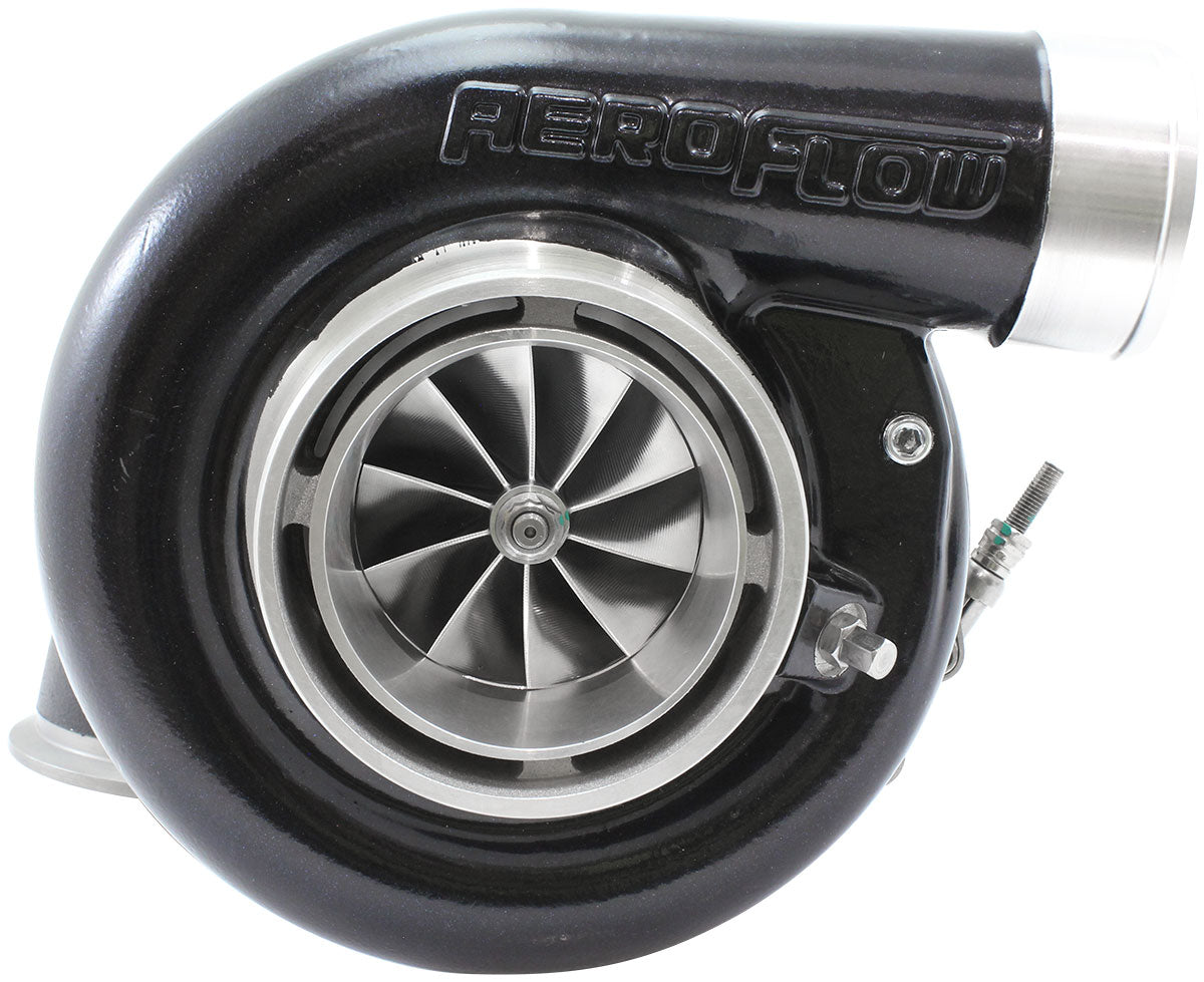 BOOSTED 7170 V-Band 0.85 Turbocharger 1150HP, Black Finish   External Wastegate, V-Band Inlet Flange, V-Band Exhaust Flange