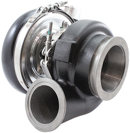 BOOSTED 7170 V-Band 0.85 Turbocharger 1150HP, Black Finish   External Wastegate, V-Band Inlet Flange, V-Band Exhaust Flange