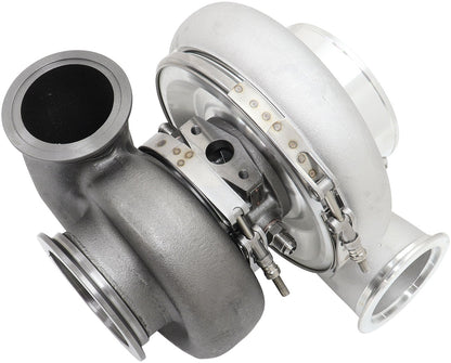 BOOSTED 6782 1.15 V-Band Turbocharger 1125HP, Natural Cast Finish   External Wastegate, V-Band Inlet Flange, V-Band Exhaust Flange