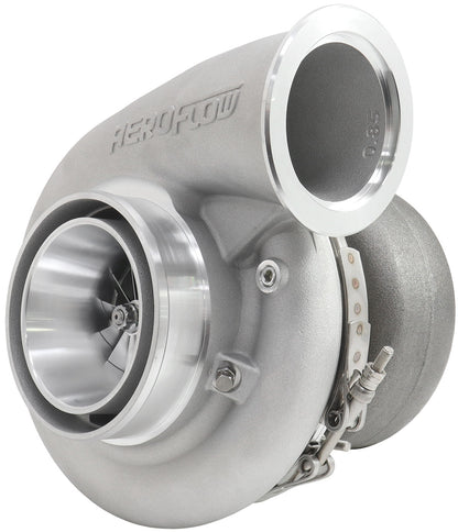 BOOSTED 7282 1.15 T4 Turbocharger 1350HP, Natural Cast Finish   External Wastegate, T4 Inlet Flange, V-Band Exhaust Flange