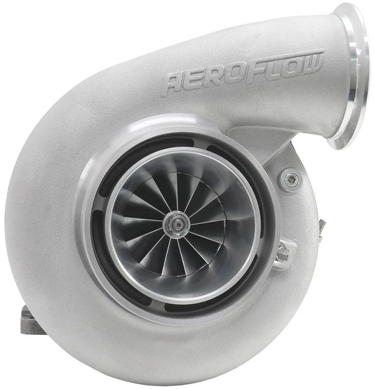 BOOSTED 7282 1.28 T4 Turbocharger 1350HP, Natural Cast Finish   External Wastegate, T4 Inlet Flange, V-Band Exhaust Flange