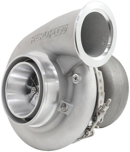 BOOSTED 7282 1.28 T4 Turbocharger 1350HP, Natural Cast Finish   External Wastegate, T4 Inlet Flange, V-Band Exhaust Flange