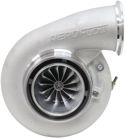 BOOSTED 7282 V-BAND 1.15 Turbocharger 1350HP, Natural Cast Finish   External Wastegate, V-Band Inlet Flange, V-Band Exhaust Flange
