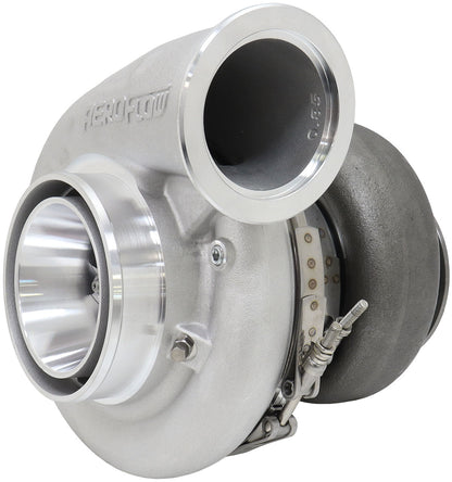 BOOSTED 7282 V-BAND 1.15 Turbocharger 1350HP, Natural Cast Finish   External Wastegate, V-Band Inlet Flange, V-Band Exhaust Flange
