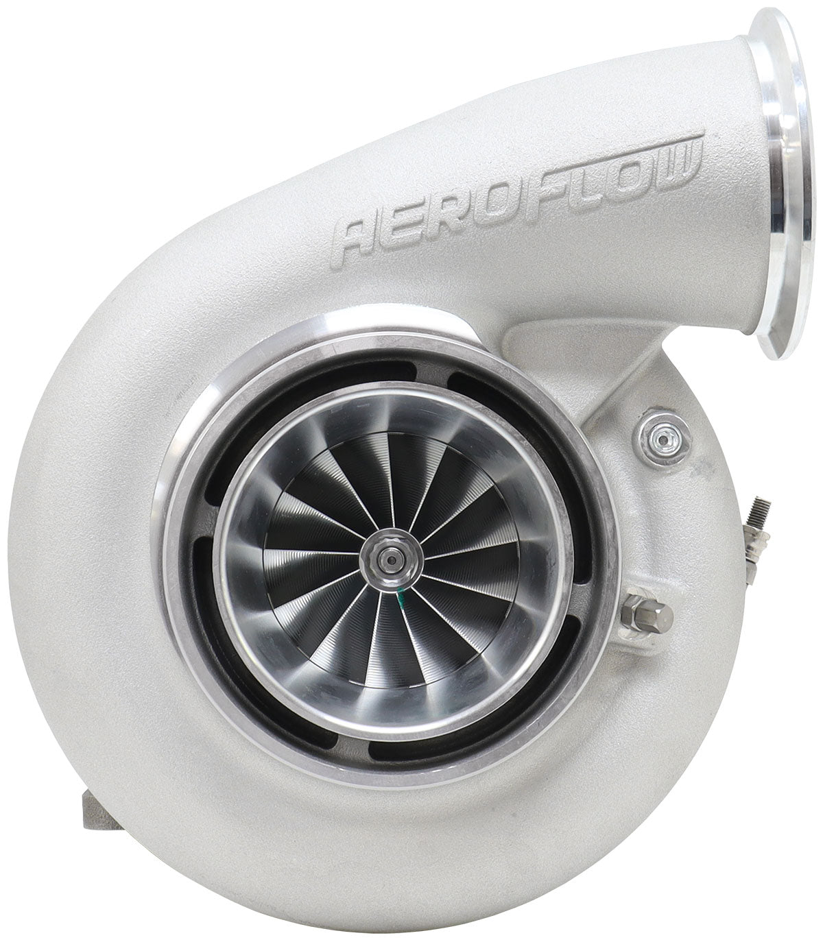 BOOSTED 7682 T4 1.01 Turbocharger 1500HP, Natural Cast Finish   External Wastegate, T4 Inlet Flange, V-Band Exhaust Flange