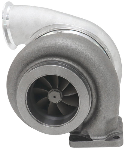 BOOSTED 7682 T4 1.15 Turbocharger 1500HP, Natural Cast Finish   External Wastegate, T4 Inlet Flange, V-Band Exhaust Flange