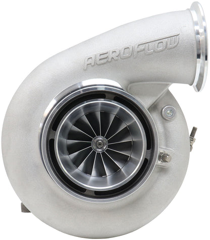 BOOSTED 7682 T4 1.28 Turbocharger 1500HP, Natural Cast Finish   External Wastegate, T4 Inlet Flange, V-Band Exhaust Flange