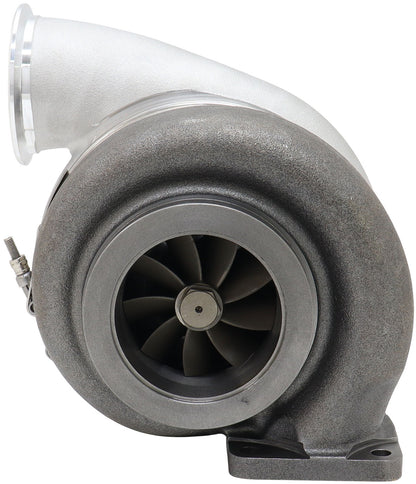 BOOSTED 7682 T4 1.28 Turbocharger 1500HP, Natural Cast Finish   External Wastegate, T4 Inlet Flange, V-Band Exhaust Flange