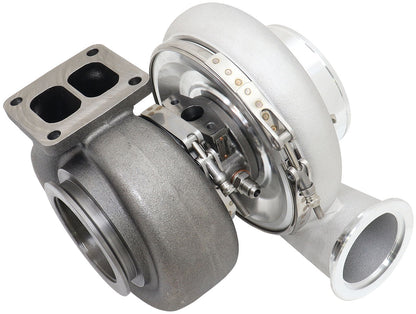 BOOSTED 7682 T4 1.28 Turbocharger 1500HP, Natural Cast Finish   External Wastegate, T4 Inlet Flange, V-Band Exhaust Flange