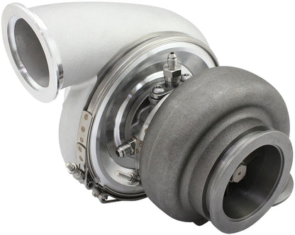 BOOSTED 7682 V-BAND .85 Turbocharger 1500HP, Natural Cast Finish   External Wastegate, V-Band Inlet Flange, V-Band Exhaust Flange
