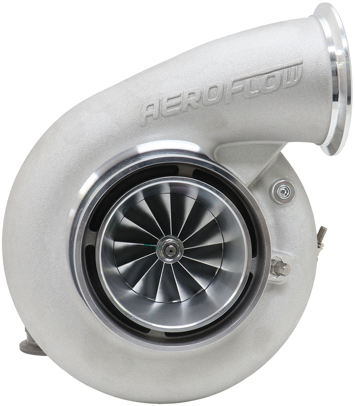 BOOSTED 7682 V-BAND 1.01 Turbocharger 1500HP, Natural Cast Finish   External Wastegate, V-Band Inlet Flange, V-Band Exhaust Flange