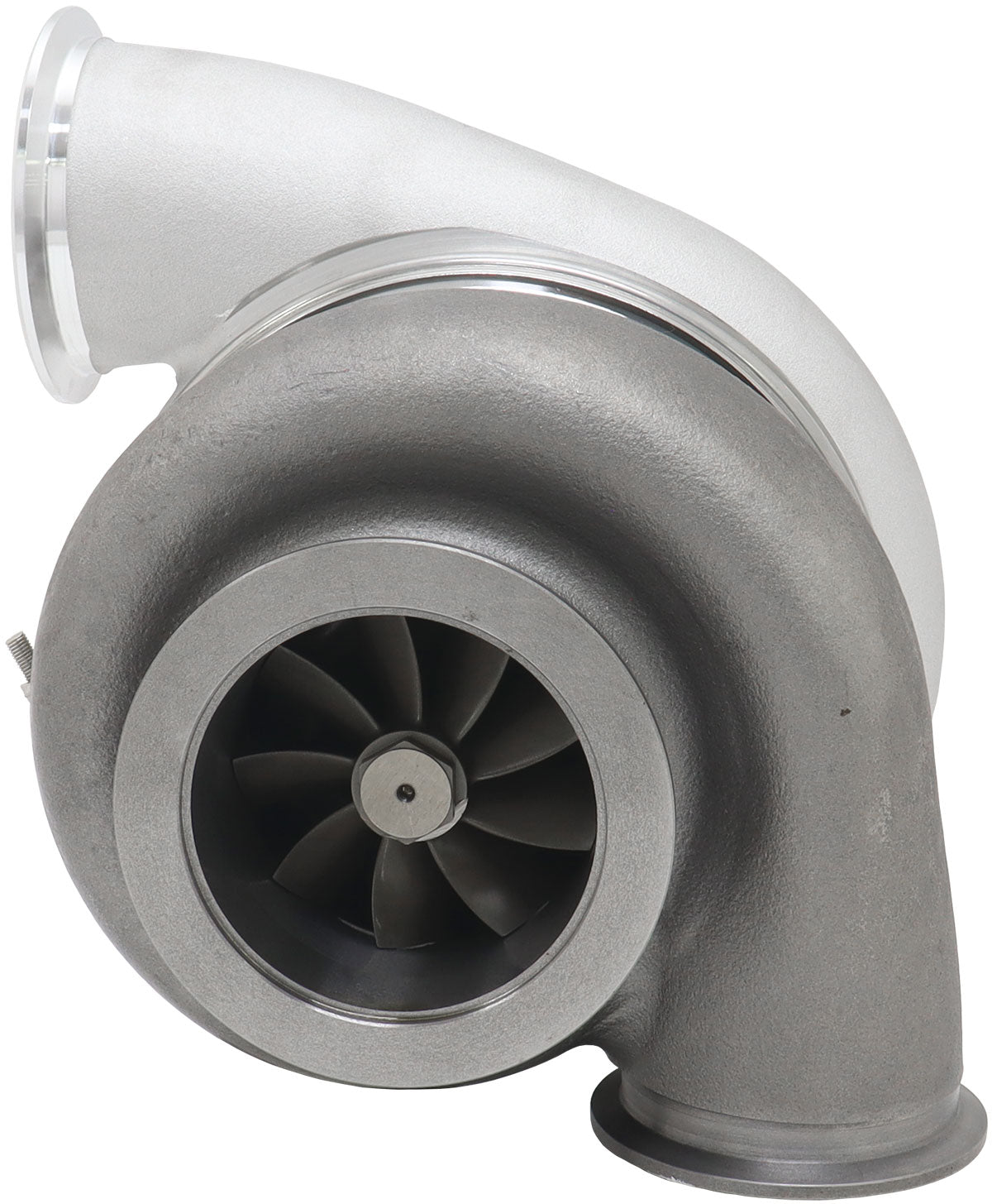 BOOSTED 7682 V-BAND 1.01 Turbocharger 1500HP, Natural Cast Finish   External Wastegate, V-Band Inlet Flange, V-Band Exhaust Flange