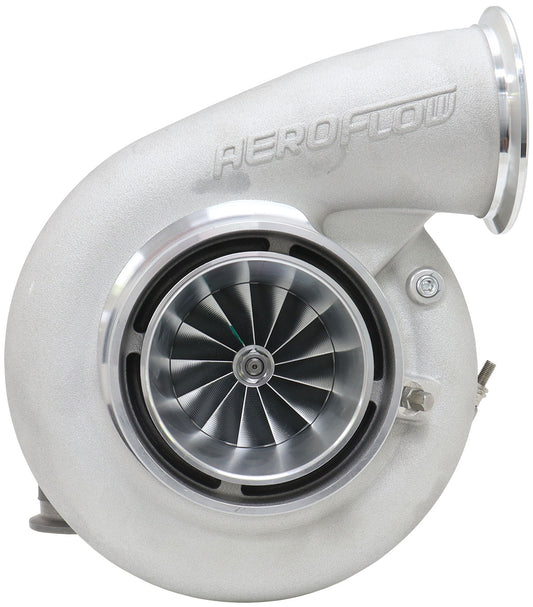 BOOSTED 7682 V-BAND 1.15 Turbocharger 1500HP, Natural Cast Finish   External Wastegate, V-Band Inlet Flange, V-Band Exhaust Flange