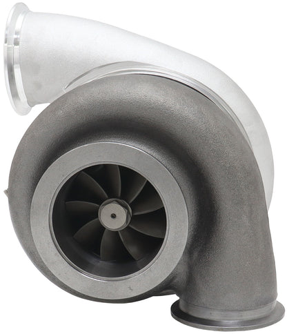 BOOSTED 7682 V-BAND 1.15 Turbocharger 1500HP, Natural Cast Finish   External Wastegate, V-Band Inlet Flange, V-Band Exhaust Flange