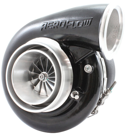 BOOSTED 7682 V-BAND 1.28 Turbocharger 1500HP, Hi Temp Black Finish   External Wastegate, V-Band Inlet Flange, V-Band Exhaust Flange